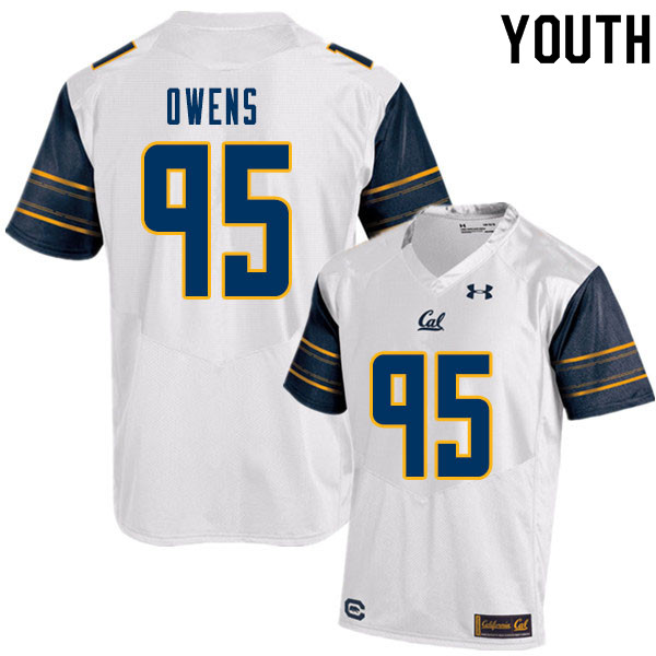 Youth #95 Miles Owens Cal Bears College Football Jerseys Sale-White